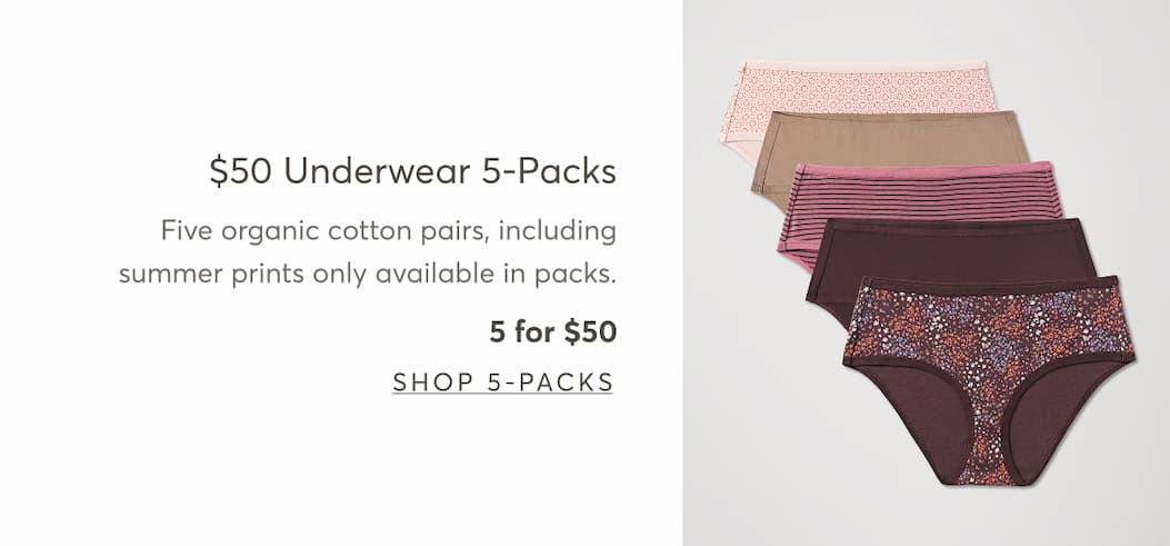 $50 Underwear 5-Packs | Shop 5-Packs