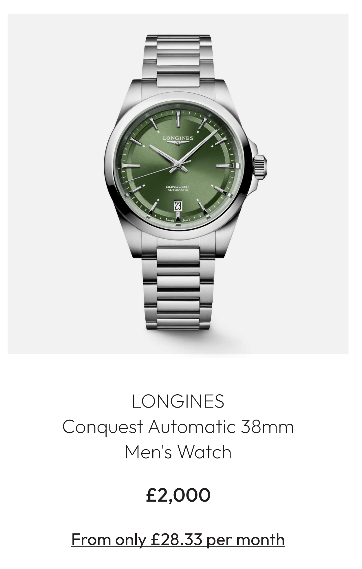Longines Conquest Automatic 38mm Men's Watch L3.720.4.02.6