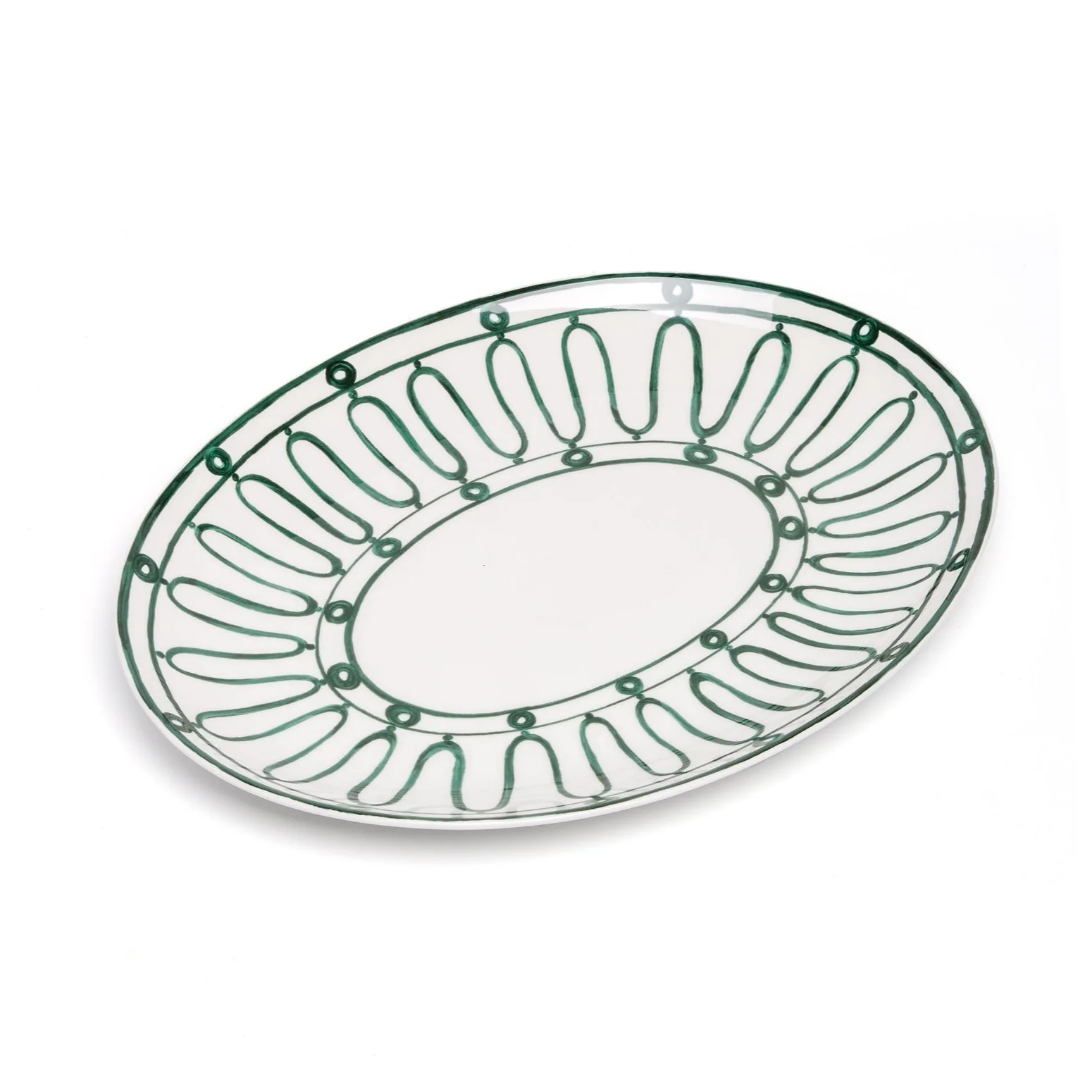 Image of Kyma Serving Platter 36cm Green/White