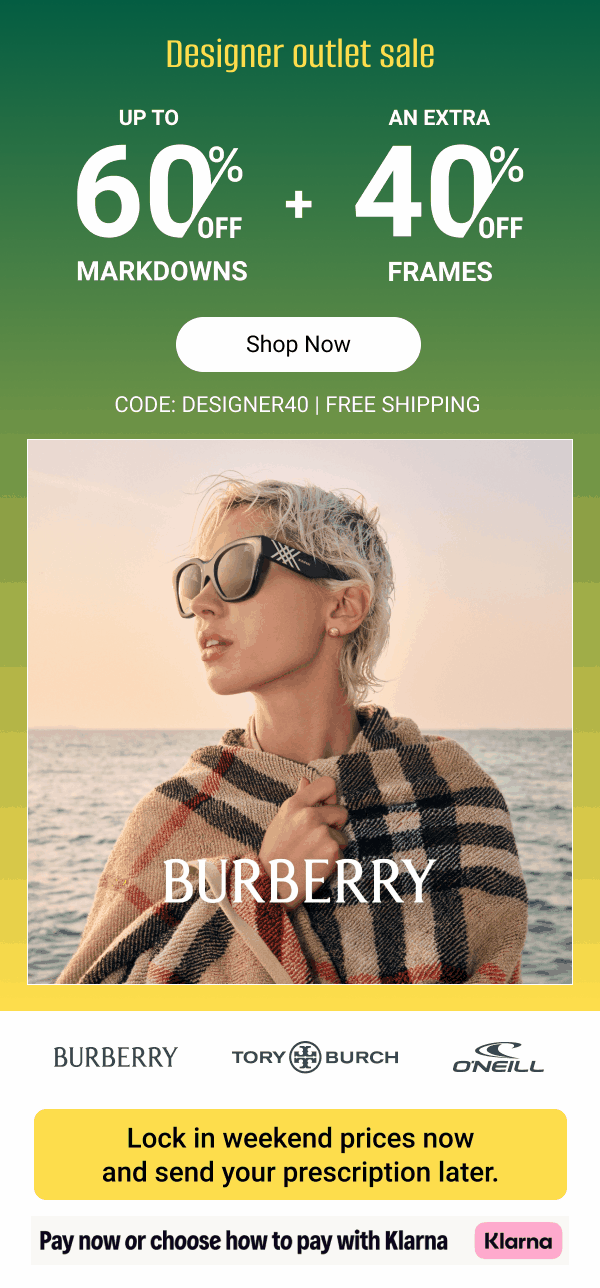 40% OFF designer markdowns | Code: DESIGNER40