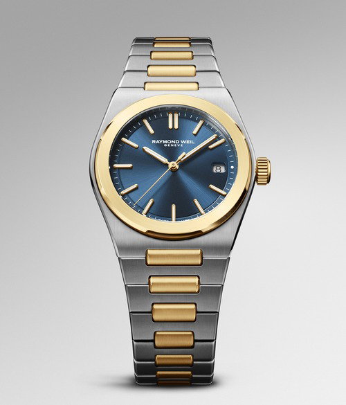 Raymond Weil A.R.T. Date 38mm Blue Dial & Two Tone Bracelet Watch