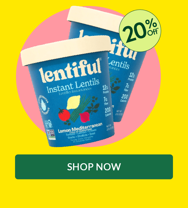 Lentiful Instant Lentils Lemon Mediterranean, 57 g