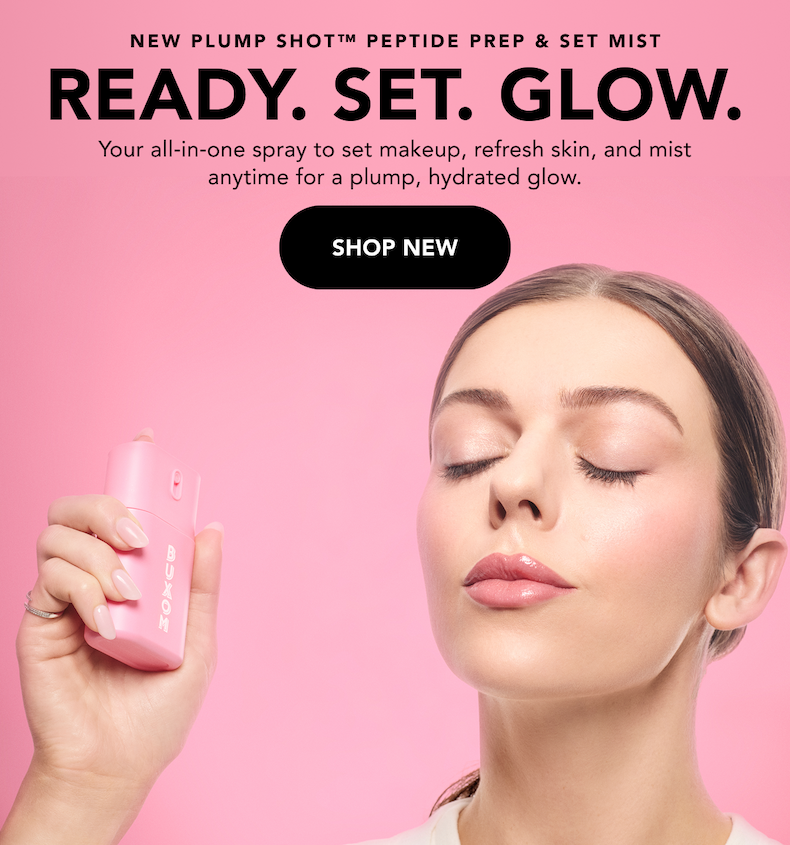 Model using Plump Shot™ Peptide Prep & Set Mist