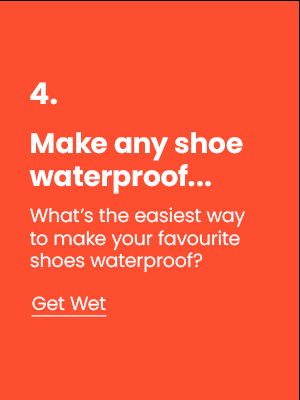 Make any shoe waterproof