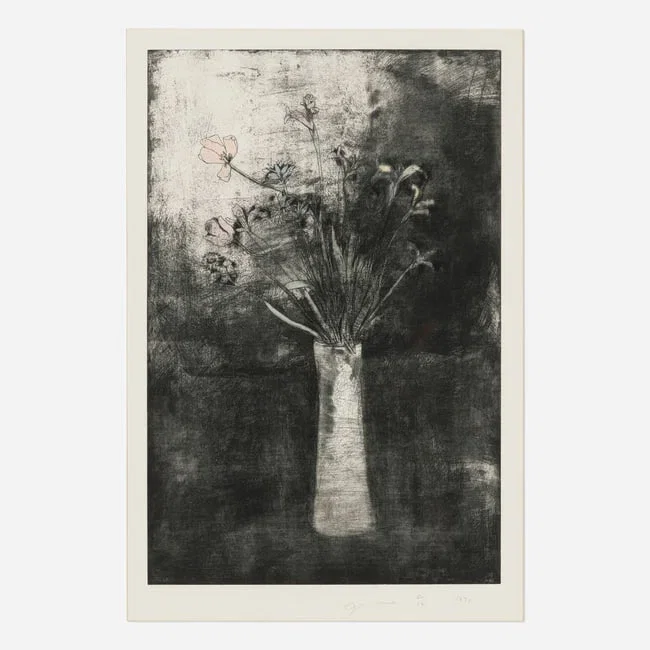 Jim Dine, Hand Colored Flowers, State I