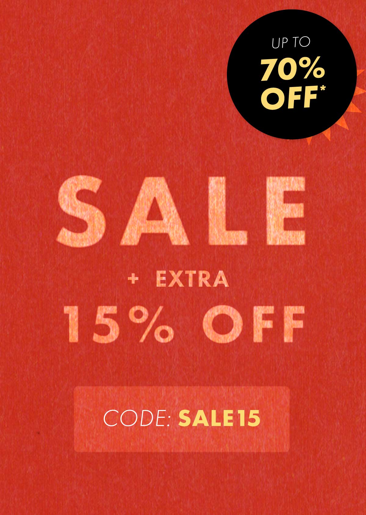 Up to 70% off summer clearance