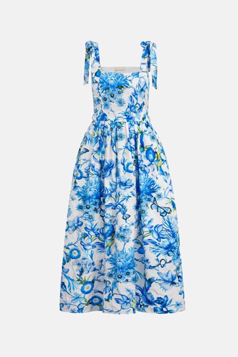 Lapin House x Mary Katrantzou Iris Dress Botanical Blue