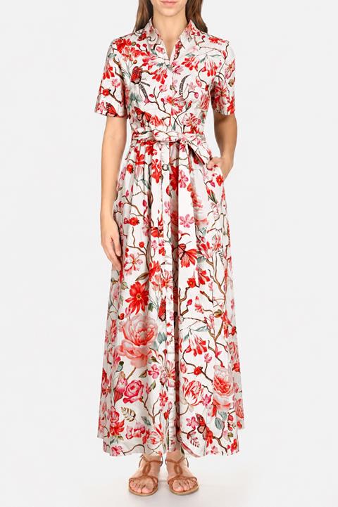 Lapin House x Mary Katrantzou Como Dress Botanical Pink