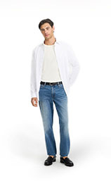 Slim Straight Medium Wash Jeans