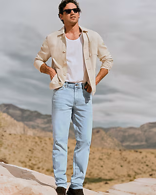 Straight Light Wash Jeans