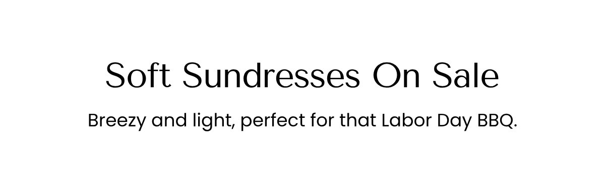 Soft Sundresses On Sale