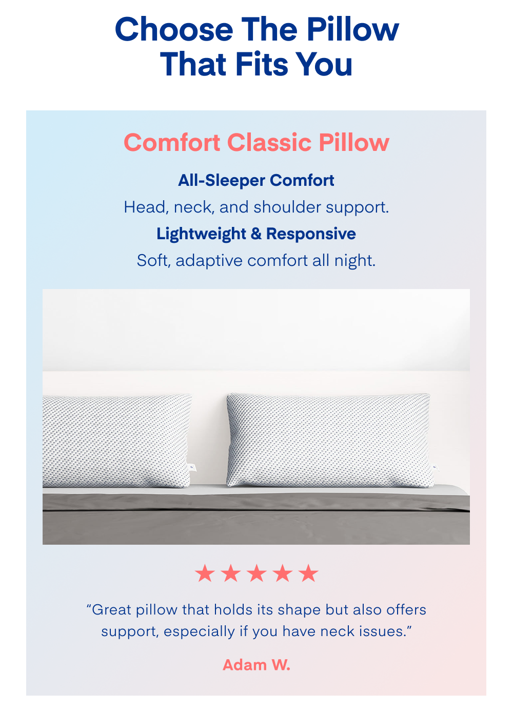 Comfort Classic Pillow