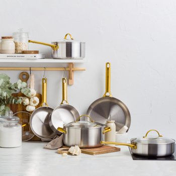 GreenPan Reserve Stainless Steel 12-Piece Cookware Set