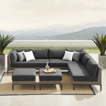 Sirio Aberdeen 5-Piece Modular Outdoor Patio Seating Set