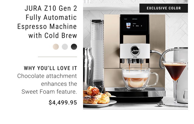 JURA Z10 Gen 2 Fully Automatic Espresso Machine with Cold Brew - $4,499.95