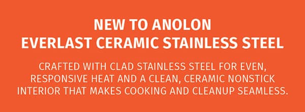 Anolon Everlast Ceramic Stainless Steel
