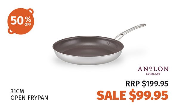 Anolon EverLast Ceramic Stainless Steel Induction Open Frypan 31cm