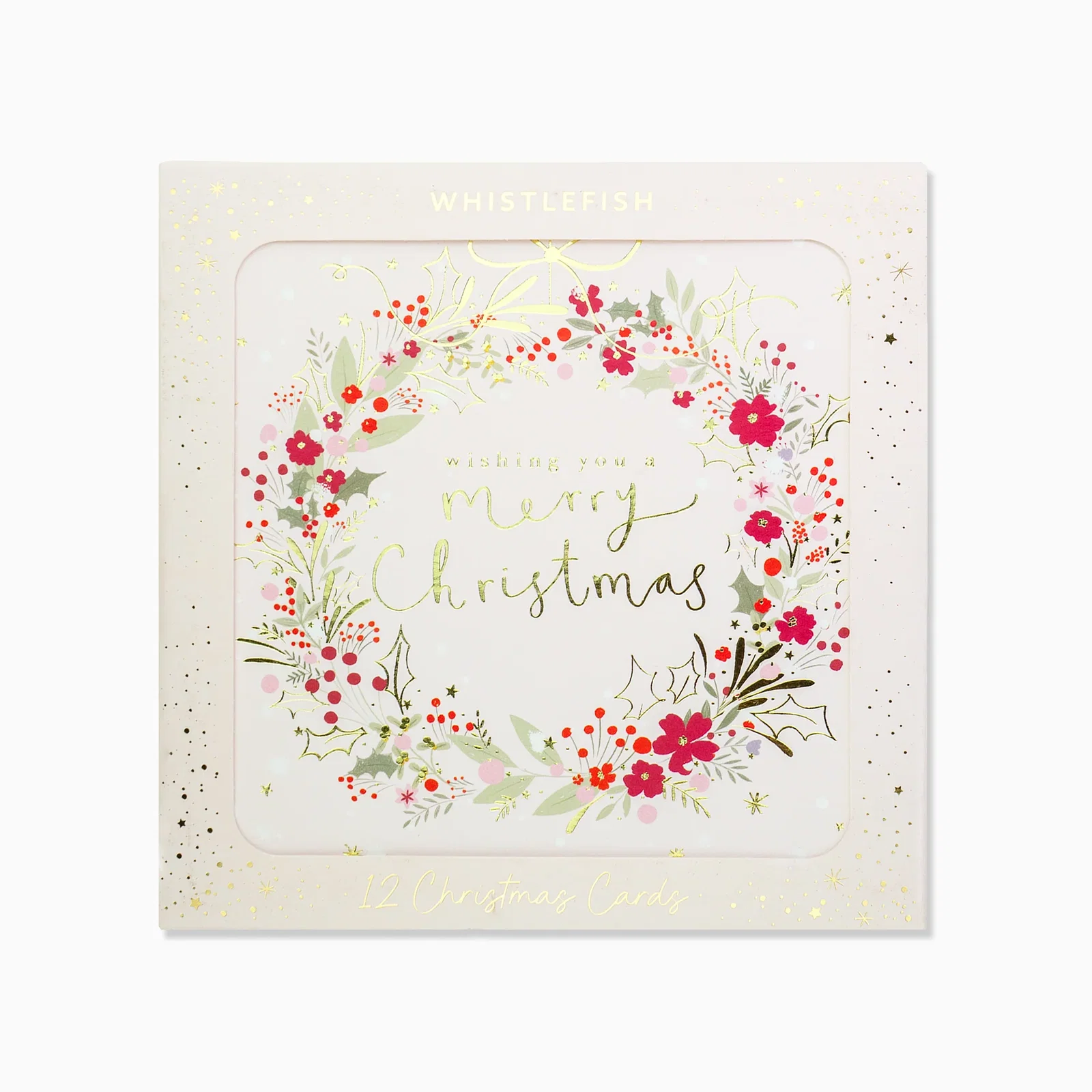 Image of XPK26-001 - Blush Floral Christmas Card Pack