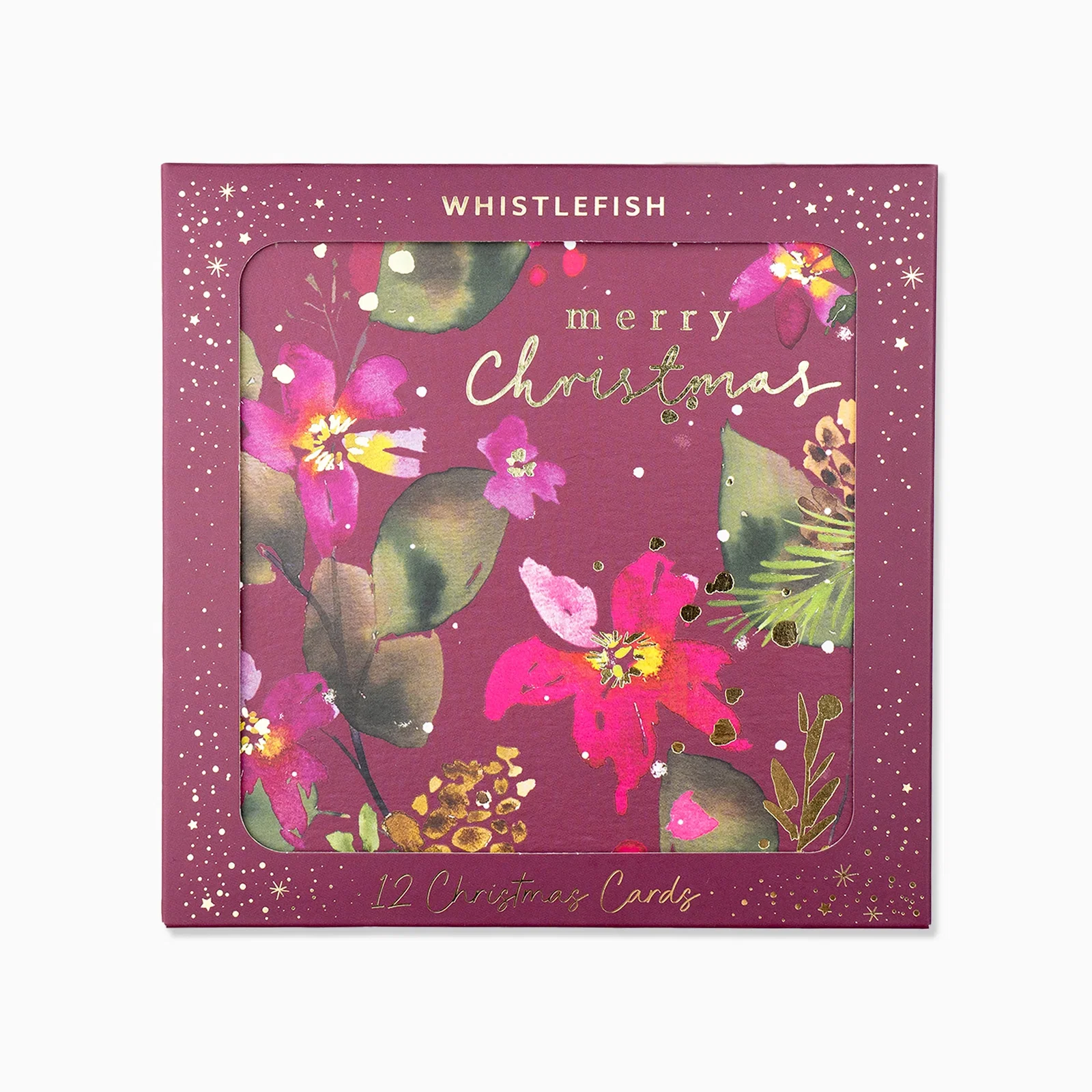 Image of XPK26-002 - Deep Winter Floral Christmas Card Pack