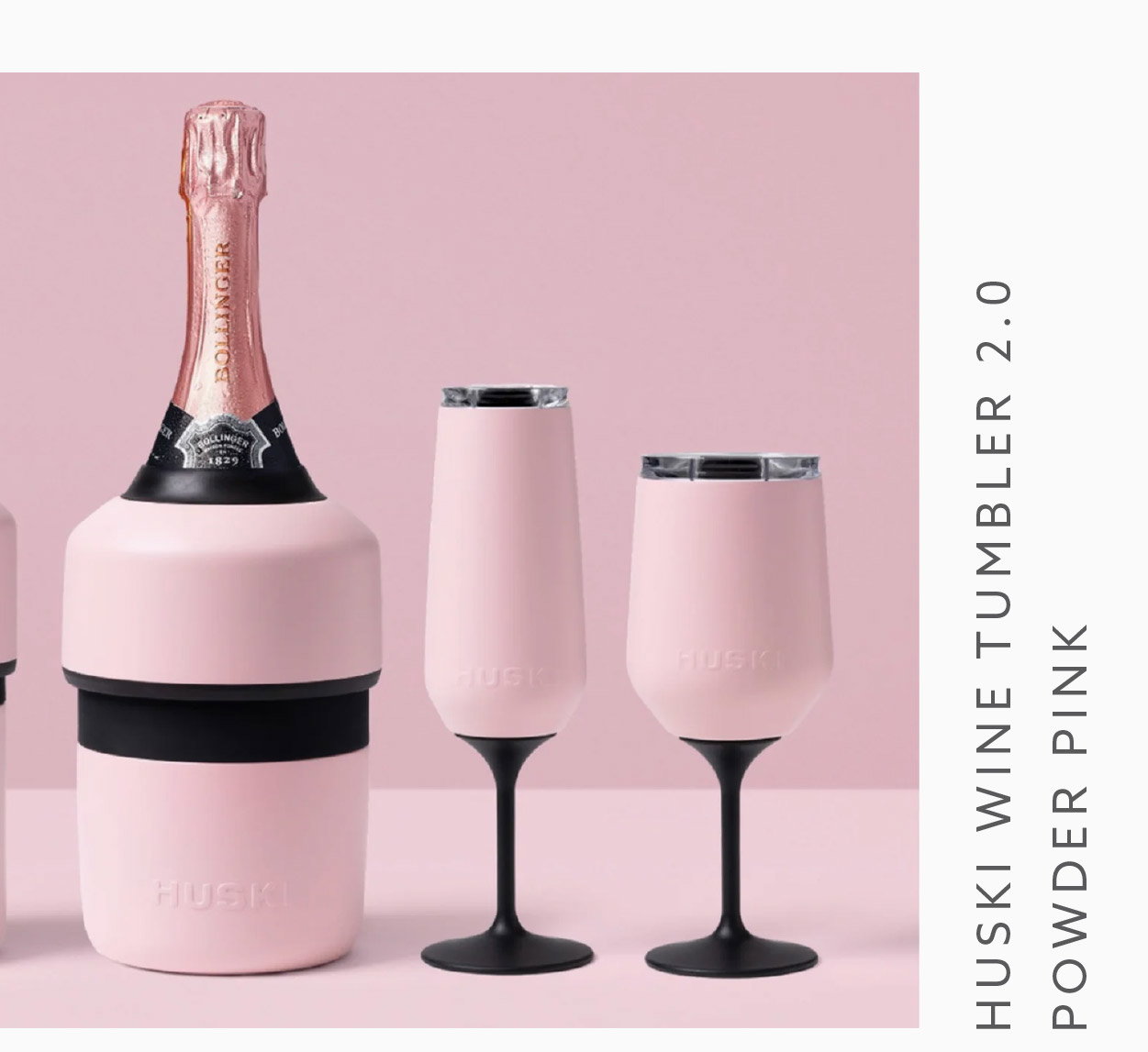 HUSKI WINE TUMBLER 2.0 POWDER PINK