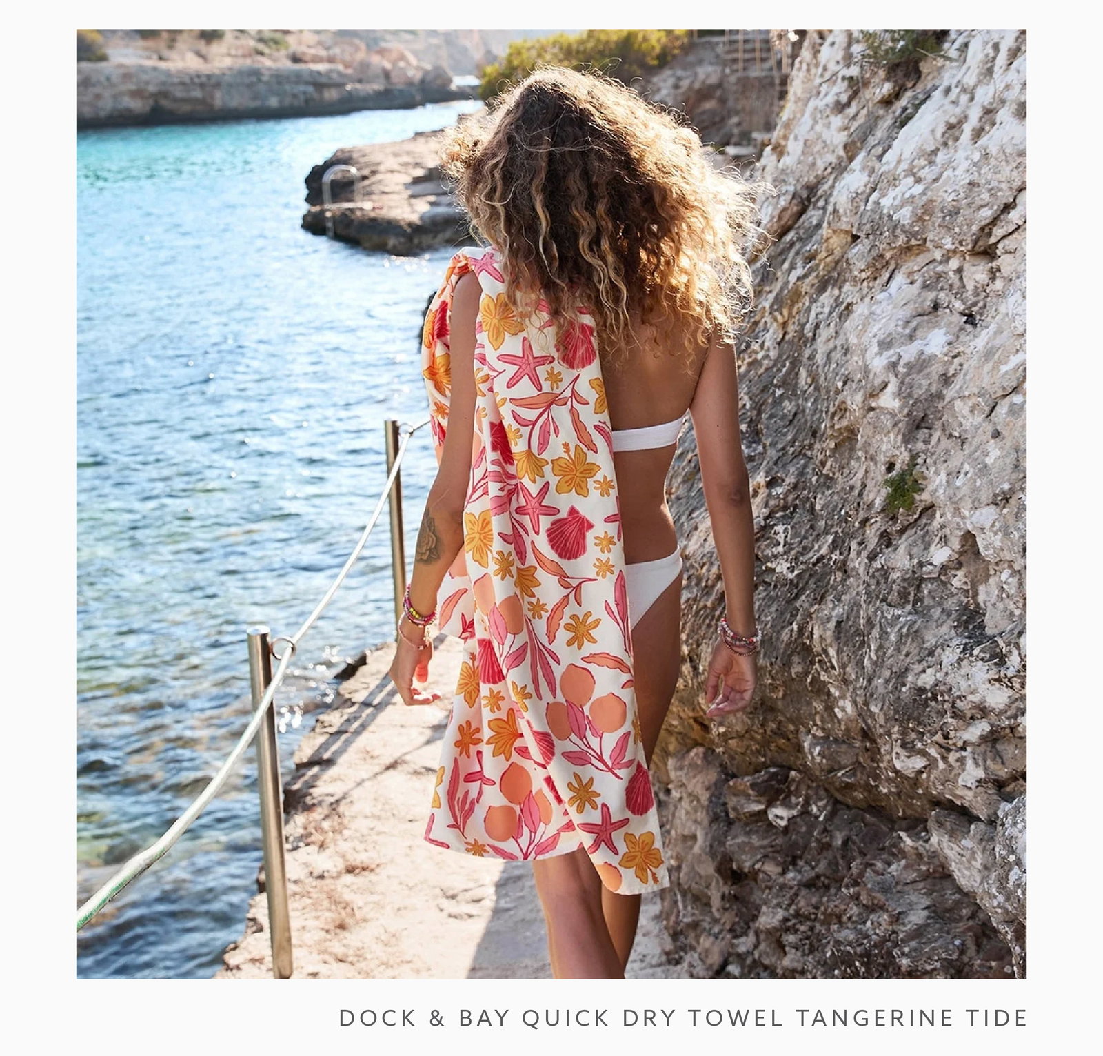 DOCK & BAY QUICK DRY TOWEL TANGERINE TIDE