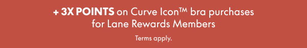 3X Points on Curve Icon Bra Purchases
