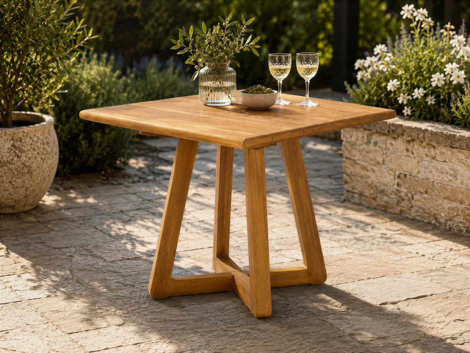 Image of Bali Bistro Teak Table | 90cm | August Offer