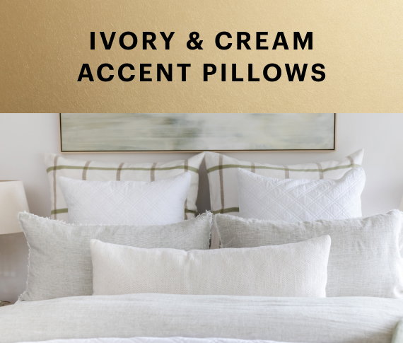 Ivory & Cream Accent Pillows