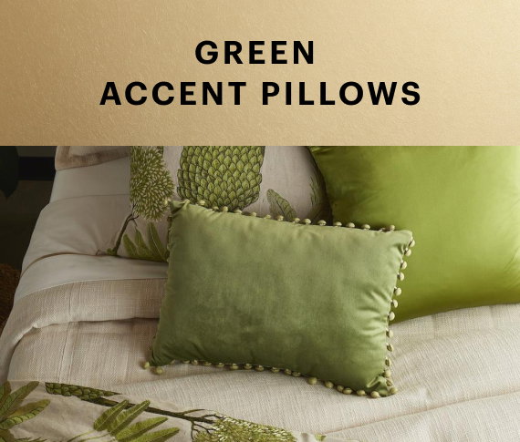 Green Accent Pillows