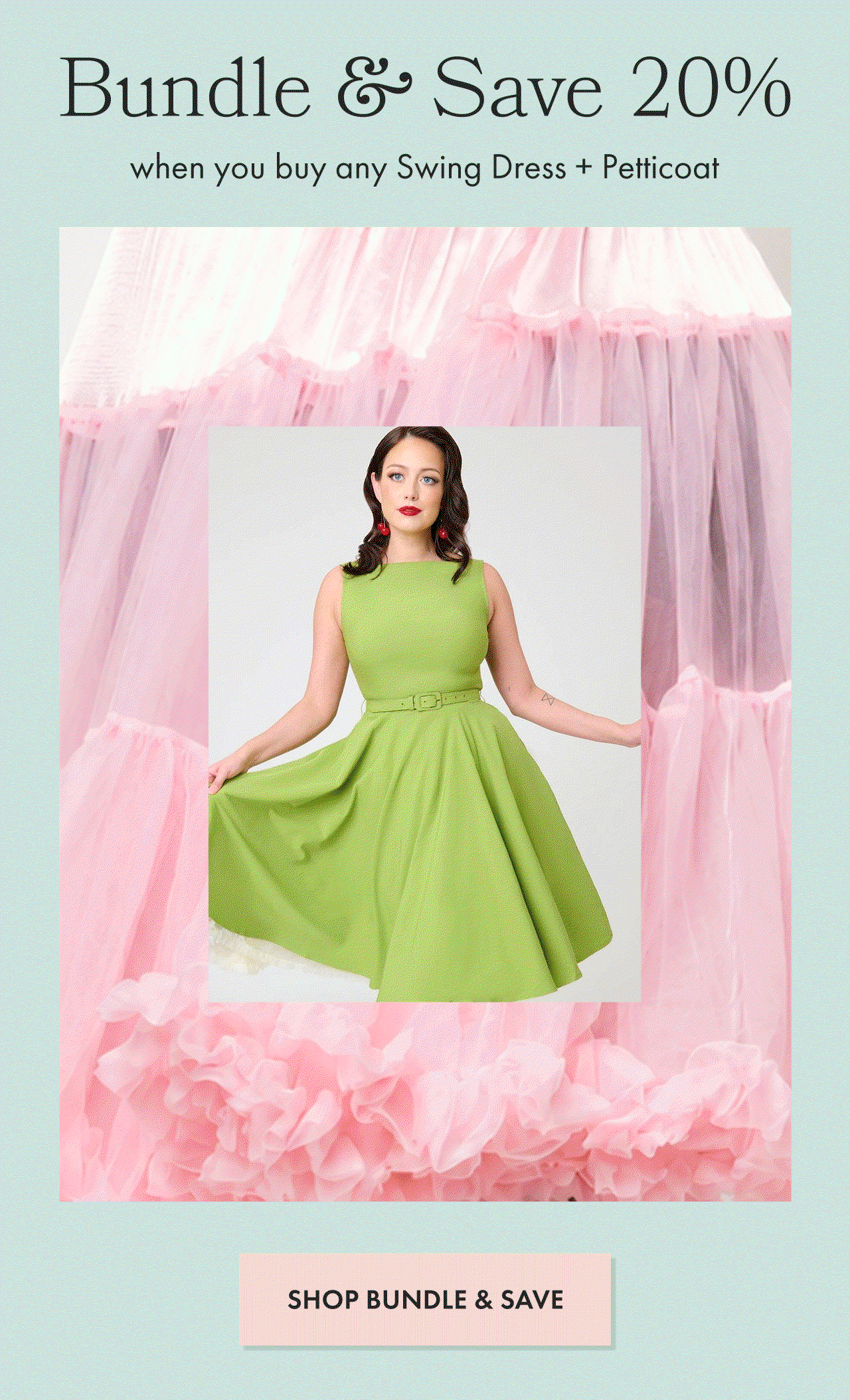 Bundle and Save 20% When You Buy a Swing Dress + Petticoat