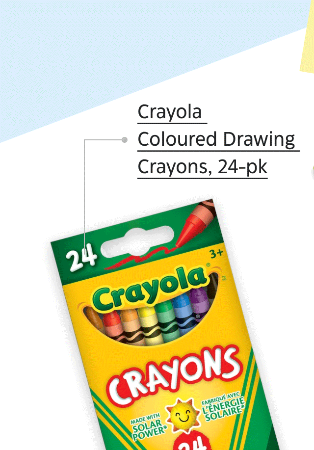 Crayola Coloured Drawing Crayons, 24-pk.