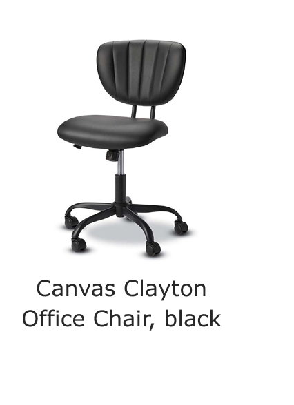Canvas Clayton Office Chair, black.