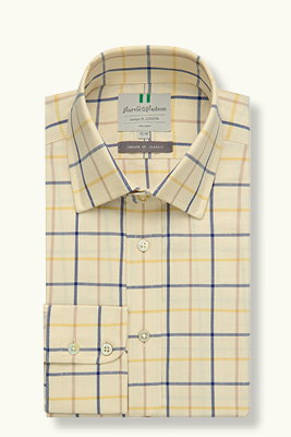 Blue and Yellow Country Check BC Classic Fit Shirt