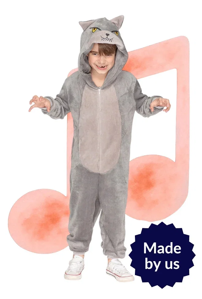 Big Bad Wolf Cosy Deluxe Kids Book Week Costume