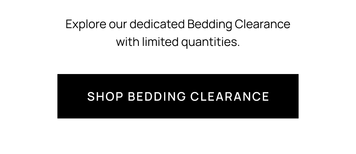 SHOP BEDDING CLEARANCE