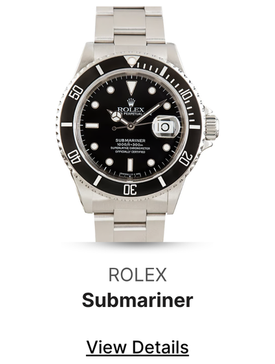 Used Rolex Submariner Stainless Steel Ref 16610 Black Dial