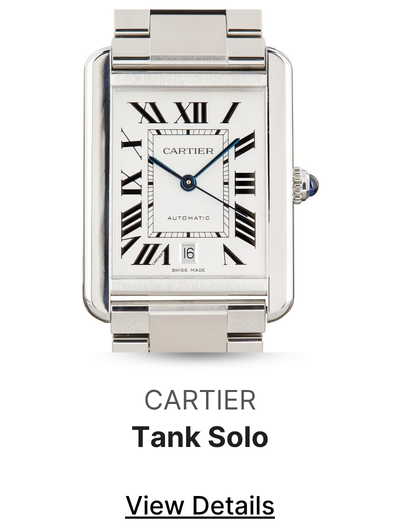 Pre-Owned Steel Cartier Tank Solo W5200028