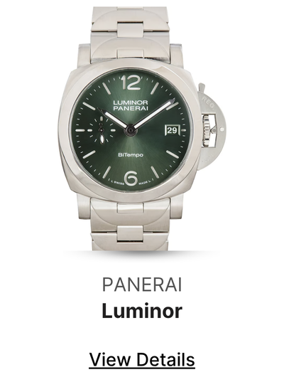 Used Panerai Luminor GMT Ref PAM01640 Green Dial