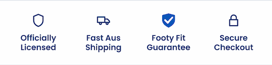 A range of icons showing all the reasons to buy from AFL Footy Shop