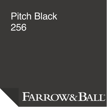 Farrow & Ball  Pitch Black Paint Sample 256