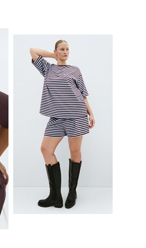 Shop the Claire Stripe Drawcord Short