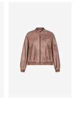 Shop the Blaze Faux Leather Bomber Jacket