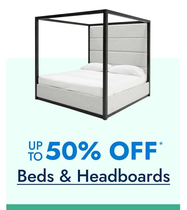 Up to 50% off Beds & Headboards