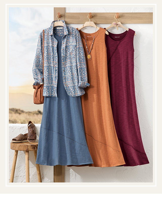 Seams of Serenity Dresses hanging shot
