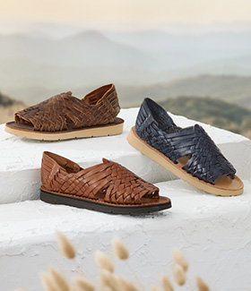 Leather<br>Huaraches</br>