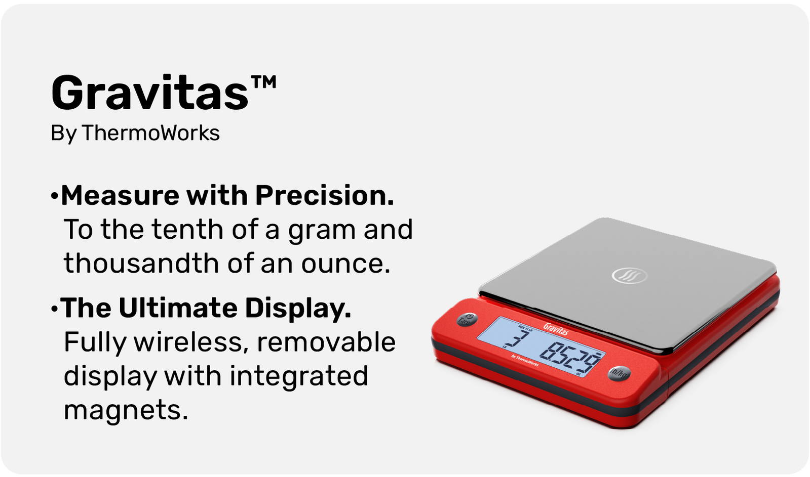 Gravitas™ Precision Kitchen Scale