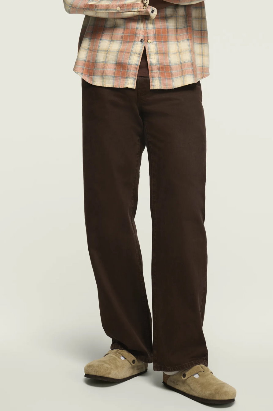 Image of Lucky Brand 181 Relaxed Straight - Men's Pants Denim Straight Leg Jeans in Saddle