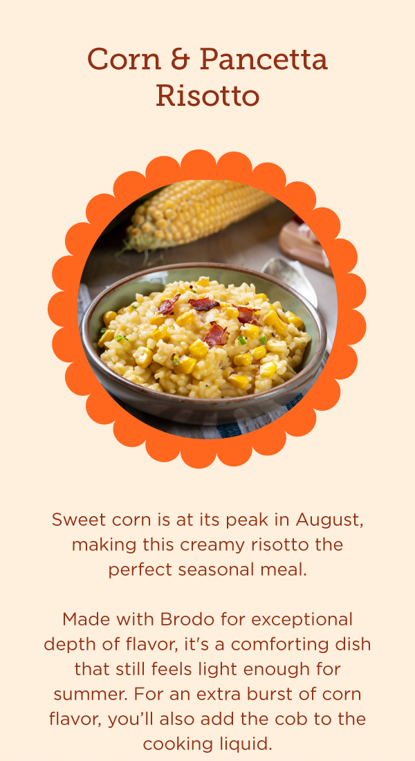 Corn + pancetta risotto recipe