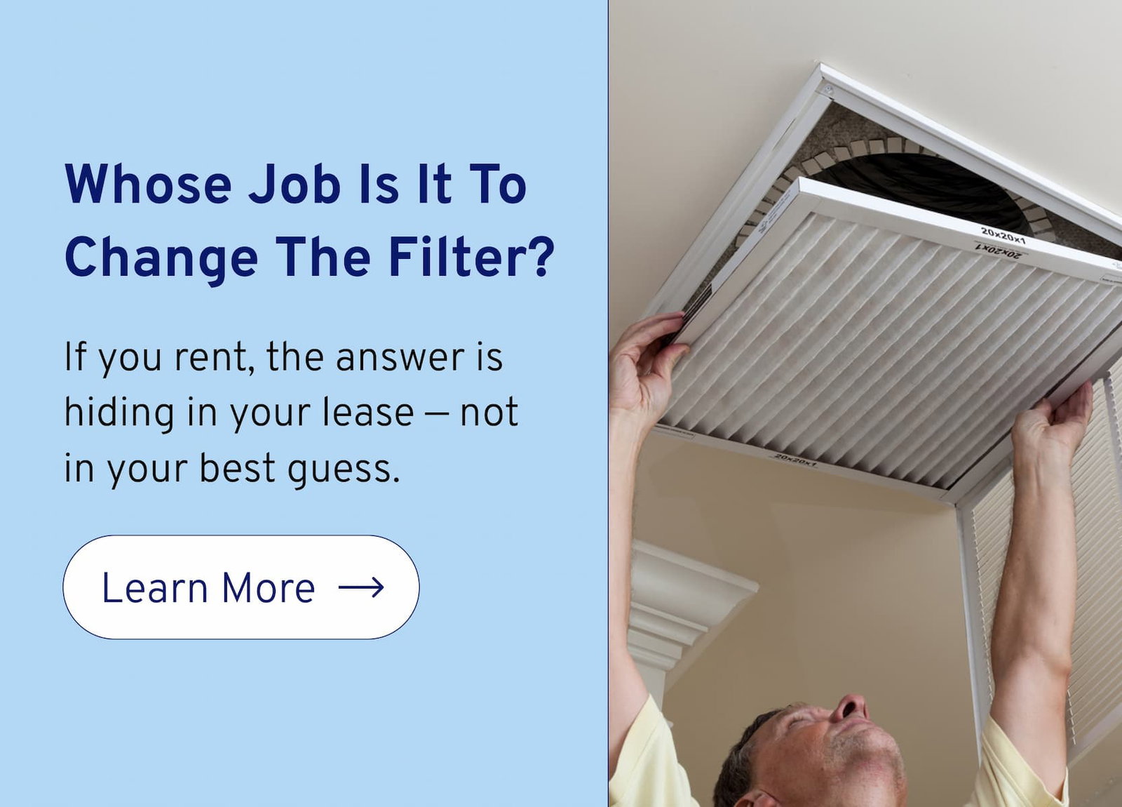 Whose job is it to change the filter?