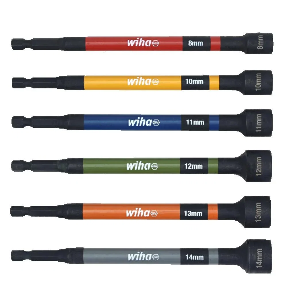 Wiha Nut Setter Color Coded Magnetic Metric Set